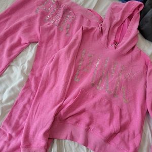 Victoria secret sweatshirt and matching pants set